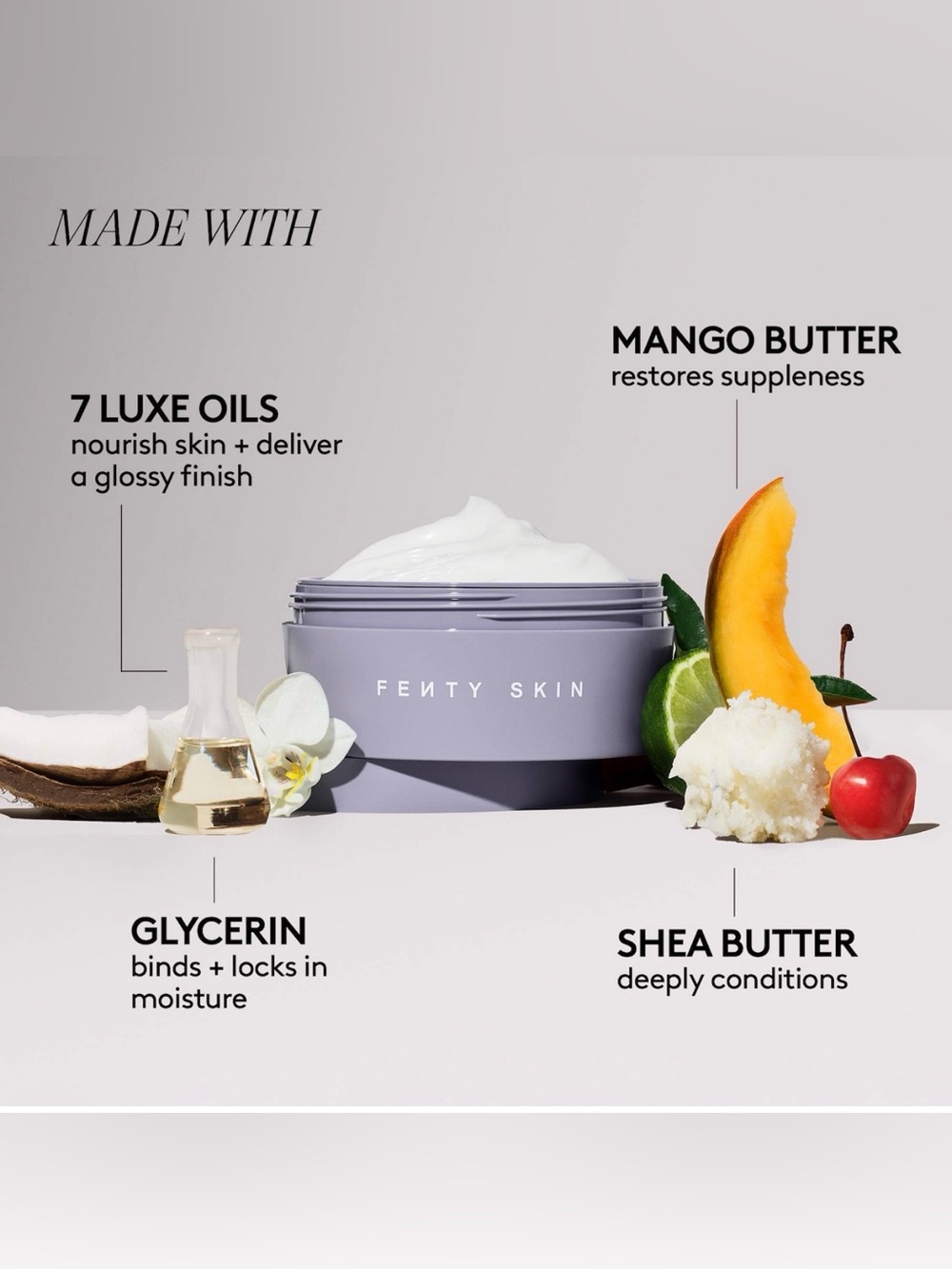 Fenty Skin Hydrating Body Cream - Lavender Jar